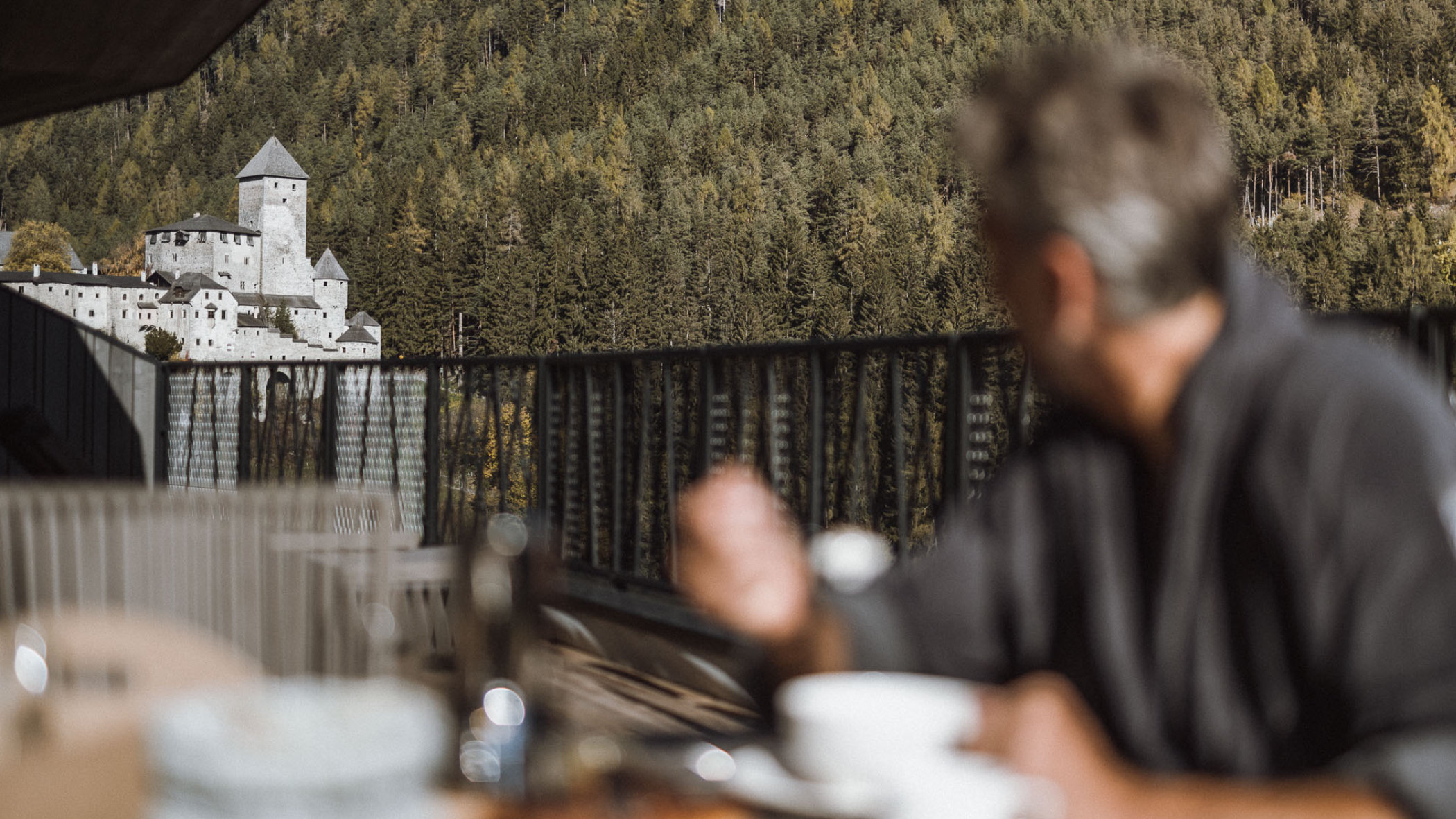 Ausblick auf Burg Taufers